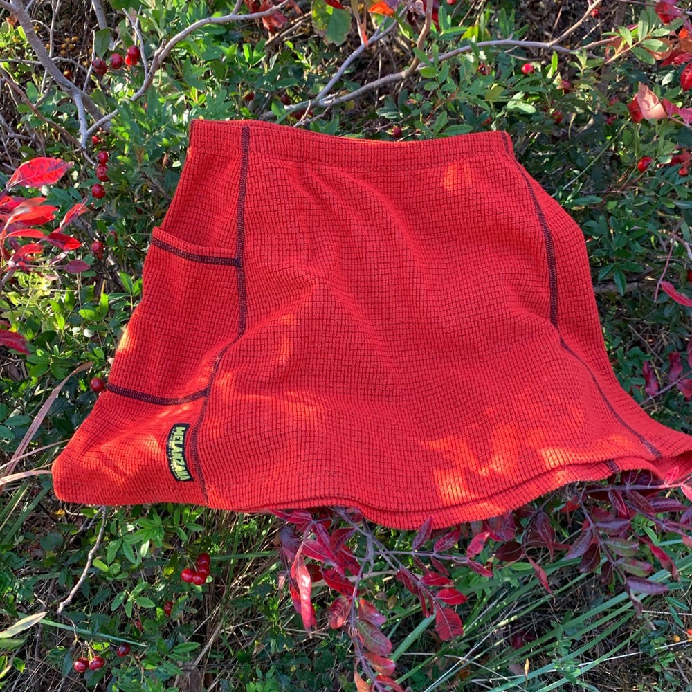 MELANZANA MICRO GRID FLEECE SKIRT